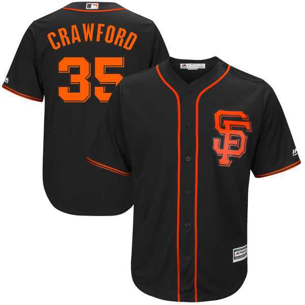 San Francisco Giants #35 Brandon Crawford Black Alternate New Cool Base Stitched Jersey JiaSu,We sell and wholesale San Francisco Giants #35 Brandon Crawford Black Alternate New Cool Base Stitched Jersey JiaSu on line form chian!